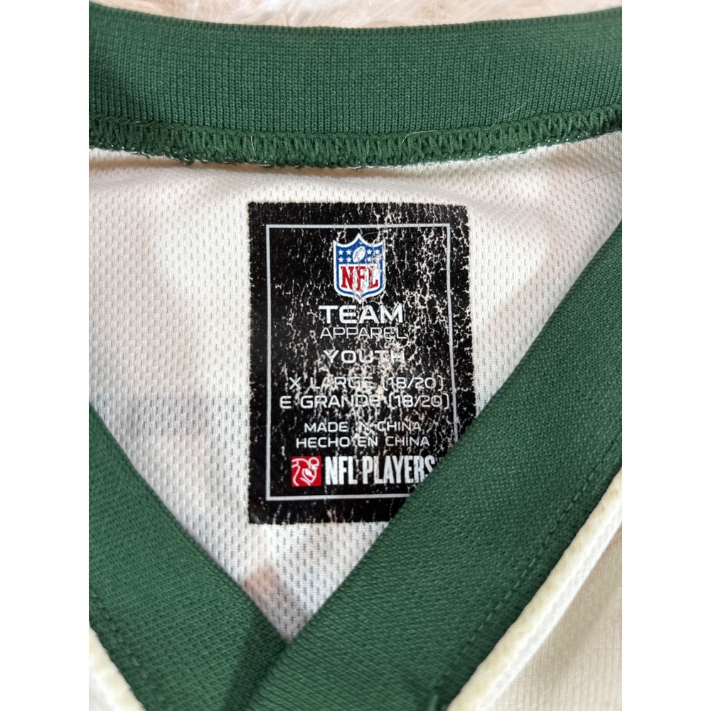 NFL Team Apparel Green Bay Packers Aaron Rodgers 12 Youth XL White Away Jersey - Picture 4 of 8